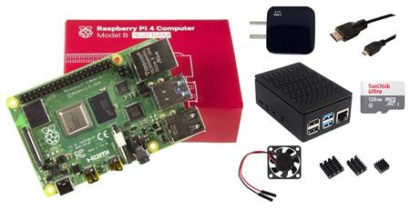 Kit Raspberry Pi 4 B 4gb Original + Fuente + Gabinete + Cooler + HDMI + Mem 128gb + Disip